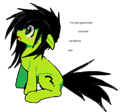 Size: 528x491 | Tagged: safe, oc, oc:filly anon, blushing, earth pony, female, filly, foal, imported from derpibooru, oc only, open mouth, pony, simple background, sitting, solo