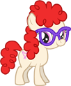 Size: 102x123 | Tagged: safe, earth pony, female, filly, foal, g4, gameloft, glasses, imported from derpibooru, mobile game, my little pony: friendship is magic, my little pony: magic princess, pony, simple background, smiling, solo, transparent background, twist