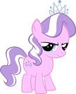 Size: 108x134 | Tagged: safe, diamond tiara, earth pony, female, filly, foal, g4, gameloft, imported from derpibooru, jewelry, mobile game, my little pony: friendship is magic, my little pony: magic princess, pony, simple background, smiling, solo, tiara, transparent background