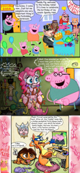 Size: 934x2000 | Tagged: explicit, grotesque, artist:madjerk, pinkie pie, backpack, ballgag, balloon, banned from derpibooru, bebop, bird, birthday, birthday party, boots the monkey, bread, cake, chair, cigarette, comic, comic sans, computer, crossover, cum, daddy pig, dildo, dinner table, dora the explorer, drawn together, fear wetting, female, fish, food, forbidden room, gag, gas mask, george pig, hat, imminent rape, imminent sex, imported from twibooru, jack the ripper, lolicon, looney tunes, map (dora the explorer), mask, mummy pig, nipples, nudity, party, party hat, penis, peppa pig, pig, pissing, pony, porky pig, rope, scared, sex toy, spanky ham, sweat, swiper the fox, table, taxidermy, teapot, teenage mutant ninja turtles, tied up, top hat, turkey, underage, urine, vagina, x eyes