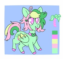 Size: 1874x1751 | Tagged: safe, artist:cinnamonsparx, oc, oc:palmtree perm, female, filly, foal, imported from derpibooru, pegasus, pony, quadrupedal, solo