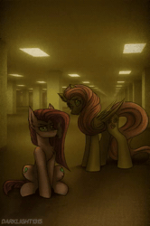Size: 320x480 | Tagged: safe, artist:darklight1315, fluttershy, pinkie pie, scootaloo, .mov, ai content, ai voice, angel bunny, animal, animated, apogee energy drink, bipedal, blushing, carrot, chainsaw, chair, chest fluff, ear fluff, earth pony, female, filly, foal, food, g4, holding phone, imported from derpibooru, liminal space, looking at you, mare, pegasus, phone, pinkamena diane pie, pony, pony.mov, rabbit, sitting, sitting on chair, smoking, the backrooms, this will end in death, webm, you died