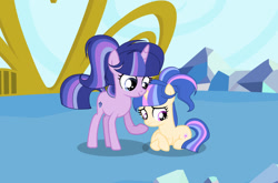 Size: 1280x843 | Tagged: safe, artist:xxroyalstarsentryxx, oc, oc:nightlight sentry, oc:royal star sentry, female, filly, foal, horn, imported from derpibooru, offspring, parent:flash sentry, parent:twilight sparkle, parents:flashlight, pony, siblings, sisters, teenager, unicorn
