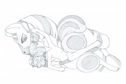 Size: 3000x2000 | Tagged: explicit, artist:daisy, oc, oc:virenth, banned from derpibooru, female, horsecock, human, human female, imported from twibooru, interspecies, lolicon, male, nudity, penis, pony, pony on human action, side, stallion, stallion on human female, straight, underage, zebra