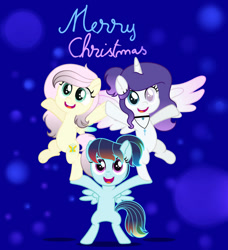Size: 749x823 | Tagged: safe, artist:white-chrystal, oc, oc:harmony, oc:speed cloud, oc:white chrystal, alicorn, dracony, female, filly, foal, hybrid, imported from derpibooru, interspecies offspring, oc only, offspring, parent:discord, parent:fluttershy, parent:rainbow dash, parent:rarity, parent:soarin', parent:spike, parents:discoshy, parents:soarindash, parents:sparity, pegasus, pony