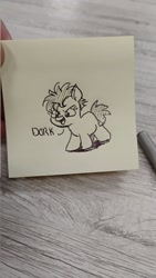 Size: 1153x2048 | Tagged: safe, artist:pony quarantine, oc, earth pony, female, filly, foal, imported from derpibooru, monochrome, oc only, pen drawing, pony, solo, traditional art