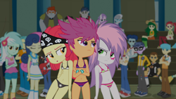 Size: 1920x1080 | Tagged: suggestive, apple bloom, diamond tiara, scootaloo, silver spoon, sweetie belle, background human, banned from derpibooru, belly button, blueberry cake, bon bon, bra, brawly beats, breasts, bright idea, clothes, curly winds, cutie mark crusaders, delicious flat chest, diamond dudes, edit, edited screencap, equestria girls, fido, flash sentry, imported from twibooru, lolicon, lyra heartstrings, panties, rainbow rocks, rose heart, rover, screencap, some blue guy, spot, starry underwear, striped underwear, sweet leaf, teddy t. touchdown, underage, underwear, underwear edit, wiz kid