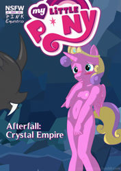 Size: 1116x1578 | Tagged: questionable, artist:devanstar, anthro, banned from derpibooru, breasts, changeling, cover art, delicious flat chest, female, imminent rape, imminent sex, imported from twibooru, lolicon, nipples, nudity, princess skyla, underage