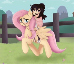 Size: 3568x3102 | Tagged: explicit, artist:shellah, fluttershy, banned from derpibooru, dead source, dildo, female, human, humans riding ponies, imported from twibooru, lesbian, lolicon, mare, nudity, pegasus, pixiv, pony, riding, sex toy, underage, vagina