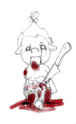 Size: 362x586 | Tagged: explicit, grimdark, grotesque, artist:pighead, pinkie pie, twilight sparkle, banned from derpibooru, gore, guro, imported from twibooru, lolicon, op is going to hell, pumpkin cake, underage