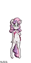 Size: 540x1080 | Tagged: explicit, artist:anibaruthecat, sweetie belle, anthro, banned from derpibooru, female, imported from twibooru, lolicon, simple background, solo, solo female, underage