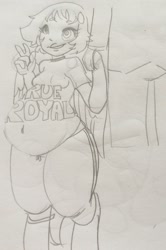 Size: 1201x1809 | Tagged: questionable, artist:/d/non, oc, oc:anon, oc:dawn, banned from derpibooru, cocksock shirt, cocksocking, father and child, father and daughter, female, imported from twibooru, inbred, incest, lolicon, male, monochrome, oc only, offspring, parent:oc:anon, pencil drawing, pregnant, satyr, shipping, sketch, traditional art, underage