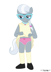 Size: 2548x3648 | Tagged: suggestive, artist:tolpain, silver spoon, anthro, banned from derpibooru, clothes, imported from twibooru, lolicon, panties, underage, underwear
