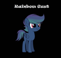 Size: 750x717 | Tagged: safe, artist:thranduilthebest, oc, oc:rainbow gust, female, filly, foal, imported from derpibooru, offspring, parent:rainbow dash, parent:soarin', parents:soarindash, pegasus, pony, teenager