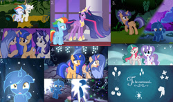 Size: 1280x756 | Tagged: safe, artist:brooklynsentryyt, rainbow dash, twilight sparkle, oc, oc:brooklyn sentry, oc:chaos paradise, oc:flying sparkles, oc:li'l dashie, oc:onyx, oc:princess fantasia, oc:stardust sentry, oc:stormbird sentry, alicorn, chaos pony, chaos pony oc, colt, female, foal, g4, gusty the great, horn, hybrid, imported from derpibooru, interspecies offspring, male, mare, offspring, older, older rainbow dash, older twilight, older twilight sparkle (alicorn), parent:discord, parent:flash sentry, parent:fluttershy, parent:rainbow dash, parent:soarin', parent:twilight sparkle, parents:discoshy, parents:flashlight, parents:soarindash, pegasus, pony, princess twilight 2.0, swirly eyes, unicorn