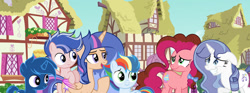 Size: 1280x474 | Tagged: safe, artist:brooklynsentryyt, oc, oc:brooklyn sentry, oc:li'l dashie, oc:onyx, oc:radiant diamond, oc:shiny sentry, oc:sprinkle pie, alicorn, colt, earth pony, female, foal, horn, imported from derpibooru, male, mare, offspring, parent:cheese sandwich, parent:fancypants, parent:flash sentry, parent:pinkie pie, parent:rainbow dash, parent:rarity, parent:soarin', parent:twilight sparkle, parents:cheesepie, parents:flashlight, parents:raripants, parents:soarindash, pegasus, unicorn