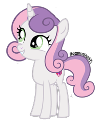 Size: 1181x1419 | Tagged: safe, artist:sharkstallion13, sweetie belle, base used, edit, female, filly, foal, g4, grin, horn, imported from derpibooru, looking up, older, older sweetie belle, pony, signature, simple background, smiling, solo, teenage sweetie belle, teenager, transparent background, unicorn