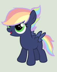 Size: 556x700 | Tagged: safe, artist:official-istarlight, oc, oc:sky high, female, filly, foal, imported from derpibooru, offspring, parent:rainbow dash, parent:soarin', parents:soarindash, pegasus, pony