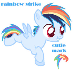 Size: 480x458 | Tagged: safe, artist:princess-kitsune-tsu, oc, oc:rainbow strike, colt, foal, imported from derpibooru, male, offspring, parent:rainbow dash, parent:soarin', parents:soarindash, pegasus, pony