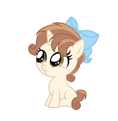 Size: 1050x1079 | Tagged: safe, artist:lps604, oc, oc:sweet music, female, filly, foal, horn, imported from derpibooru, oc only, offspring, parent:button mash, parent:sweetie belle, parents:sweetiemash, pony, simple background, transparent background, unicorn