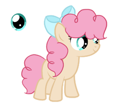 Size: 1280x1124 | Tagged: safe, artist:lps604, oc, oc:caramel pie, earth pony, female, filly, foal, imported from derpibooru, oc only, offspring, parent:cheese sandwich, parent:pinkie pie, parents:cheesepie, pony, simple background, solo, transparent background
