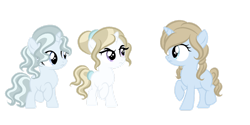 Size: 1280x642 | Tagged: safe, artist:lps604, oc, female, filly, foal, horn, imported from derpibooru, oc only, offspring, parent:prince blueblood, parent:trixie, parents:bluetrix, pony, siblings, simple background, sisters, transparent background, trio, triplets, unicorn, unicorn oc