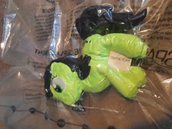 Size: 4000x3000 | Tagged: safe, oc, oc:filly anon, earth pony, female, filly, foal, imported from derpibooru, irl, oc only, photo, plushie, pony, solo, vacuum sealed