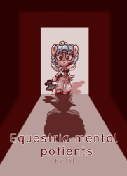 Size: 750x1038 | Tagged: semi-grimdark, artist:taoyvfei, fanfic:equestria mental potients, alternate version, axe, bipedal, blood, clothes, cozy glow, female, filly, foal, g4, imported from derpibooru, looking at you, pegasus, pony, see-through, smiling, solo, talking, weapon