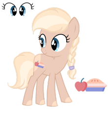 Size: 1280x1453 | Tagged: safe, artist:lps604, oc, oc:apple cream, earth pony, female, filly, foal, imported from derpibooru, oc only, offspring, parent:applejack, parent:caramel, parents:carajack, pony, simple background, solo, teenager, transparent background