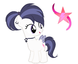 Size: 723x596 | Tagged: safe, artist:lps604, oc, oc:firecracker, female, filly, foal, imported from derpibooru, oc only, offspring, parent:rumble, parent:scootaloo, parents:rumbloo, pegasus, pony, simple background, solo, transparent background