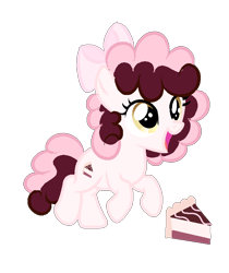 Size: 653x779 | Tagged: safe, artist:lps604, oc, oc:raspberry truffle, earth pony, female, filly, foal, imported from derpibooru, oc only, offspring, parent:cheese sandwich, parent:pinkie pie, parents:cheesepie, pony, simple background, solo, transparent background