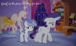 Size: 1153x693 | Tagged: safe, artist:lps604, rarity, oc, oc:moonstone light, female, filly, foal, g4, horn, imported from derpibooru, indoors, mare, offspring, parent:fancypants, parent:rarity, parents:raripants, pony, teenager, unicorn