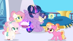 Size: 2307x1297 | Tagged: safe, artist:lps604, fluttershy, twilight sparkle, oc, oc:fairy butterfly, oc:nova sentry, alicorn, baby, baby pony, female, filly, filly luster dawn, foal, g4, horn, hybrid, imported from derpibooru, interspecies offspring, luster dawn, offspring, parent:discord, parent:flash sentry, parent:fluttershy, parent:twilight sparkle, parents:discoshy, parents:flashlight, pegasus, pony, spread wings, unicorn, wings, younger