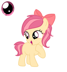 Size: 932x999 | Tagged: safe, artist:lps604, oc, oc:apple pop, earth pony, earth pony oc, female, filly, foal, imported from derpibooru, oc only, offspring, parent:apple bloom, parent:tender taps, parents:tenderbloom, pony, simple background, solo, transparent background