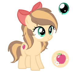 Size: 1236x1300 | Tagged: safe, artist:lps604, oc, oc:gala apple, earth pony, earth pony oc, female, filly, foal, imported from derpibooru, oc only, offspring, parent:applejack, parent:caramel, parents:carajack, pony, simple background, solo, transparent background