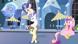 Size: 4096x2304 | Tagged: safe, artist:lps604, oc, oc:apple heart, oc:moonstone light, oc:nova sentry, alicorn, earth pony, female, filly, foal, g4, horn, imported from derpibooru, mare, offspring, outdoors, parent:applejack, parent:caramel, parent:fancypants, parent:flash sentry, parent:rarity, parent:twilight sparkle, parents:carajack, parents:flashlight, parents:raripants, pony, princess cadance, unicorn