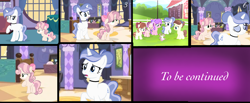 Size: 3256x1345 | Tagged: safe, artist:lps604, oc, oc:apple heart, oc:lucy light, oc:moonstone light, oc:rose magic, oc:sunset meadow, oc:violet sunrise, earth pony, female, filly, foal, horn, imported from derpibooru, indoors, mare, oc only, offspring, outdoors, parent:applejack, parent:button mash, parent:caramel, parent:fancypants, parent:fire streak, parent:rarity, parent:starlight glimmer, parent:sunburst, parent:sunset shimmer, parent:sweetie belle, parents:carajack, parents:raripants, parents:starburst, parents:sunsetstreak, parents:sweetiemash, pegasus, pony, unicorn