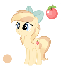 Size: 1252x1504 | Tagged: safe, artist:lps604, oc, oc:apple spirit, earth pony, female, filly, foal, imported from derpibooru, oc only, offspring, parent:applejack, parent:caramel, parents:carajack, pony, simple background, solo, teenager, transparent background