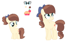 Size: 750x417 | Tagged: safe, artist:lps604, oc, oc:apple strudel, earth pony, female, filly, foal, imported from derpibooru, mare, oc only, offspring, parent:applejack, parent:caramel, parents:carajack, pony, simple background, solo, transparent background