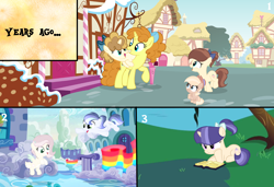 Size: 5740x3931 | Tagged: safe, artist:lps604, oc, oc:apple cream, oc:coffee cake cream, oc:little harmony, oc:nova sentry, oc:rainbow light, earth pony, female, filly, foal, g4, horn, hybrid, imported from derpibooru, interspecies offspring, mare, offspring, older, older pumpkin cake, outdoors, parent:applejack, parent:caramel, parent:discord, parent:flash sentry, parent:fluttershy, parent:pistachio, parent:pumpkin cake, parent:rainbow dash, parent:soarin', parent:twilight sparkle, parents:carajack, parents:discoshy, parents:flashlight, parents:soarindash, pegasus, pony, pumpkin cake, unicorn