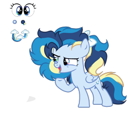 Size: 1593x1420 | Tagged: safe, artist:lps604, oc, oc:sky rainbow, female, filly, foal, imported from derpibooru, oc only, offspring, parent:rainbow dash, parent:soarin', parents:soarindash, pegasus, pegasus oc, pony, simple background, solo, transparent background
