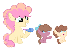 Size: 749x502 | Tagged: safe, artist:lps604, oc, baby, baby pony, colt, earth pony, female, filly, foal, imported from derpibooru, male, oc only, offspring, parent:cheese sandwich, parent:pinkie pie, parents:cheesepie, pony, siblings, simple background, transparent background, twins