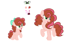 Size: 750x417 | Tagged: safe, artist:lps604, oc, oc:cupcake rosette cream, earth pony, earth pony oc, female, filly, foal, imported from derpibooru, mare, oc only, offspring, parent:cheese sandwich, parent:pinkie pie, parents:cheesepie, pony, simple background, solo, transparent background