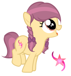 Size: 749x806 | Tagged: safe, artist:lps604, oc, oc:apple jam, earth pony, earth pony oc, female, filly, foal, imported from derpibooru, oc only, offspring, parent:apple bloom, parent:tender taps, parents:tenderbloom, pony, simple background, solo, transparent background