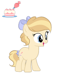 Size: 1036x1416 | Tagged: safe, artist:lps604, oc, oc:angel cake, earth pony, female, filly, foal, imported from derpibooru, oc only, offspring, parent:applejack, parent:trenderhoof, parents:trenderjack, pony, simple background, solo, transparent background