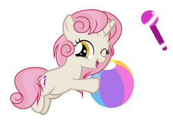 Size: 1280x909 | Tagged: safe, artist:dayspring-dawnyt, oc, female, filly, foal, horn, imported from derpibooru, offspring, parent:button mash, parent:sweetie belle, parents:sweetiemash, pony, unicorn