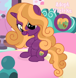 Size: 1280x1309 | Tagged: safe, artist:vi45, oc, adoptable, female, filly, foal, horn, imported from derpibooru, indoors, pony, quadrupedal, solo, unicorn