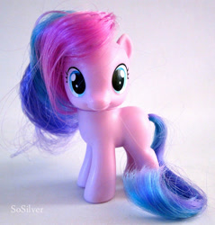 Size: 538x563 | Tagged: safe, photographer:absol, blank flank, brushable, cute, dreamabetes, female, filly, foal, g4, horn, imported from derpibooru, irl, photo, pony, solo, star dreams, toy, turned head, unicorn