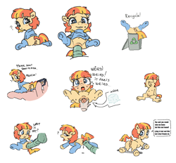Size: 1554x1441 | Tagged: explicit, artist:myra, oc, oc:aimless, betrayal, blank flank, blushing, bound, camera, clothes, collage, confused, covering eyes, defloration, dialogue, earth pony, female, filly, first time, foal, foalcon, genitals, hand, horsecock, ice cube, imminent sex, imported from derpibooru, large penetration, looking back, nudity, oc only, penetration, penis, pony, riding, sex, shy, simple background, sitting, spread legs, spread pussy, spreading, stuck, sweat, sweatdrop, sweater, taking a photo, talking, trash can, vagina, vaginal, virgin, vulva, white background