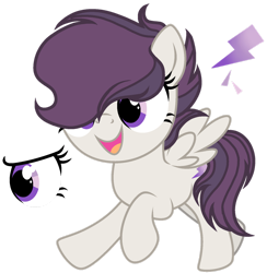 Size: 1280x1311 | Tagged: safe, artist:dayspring-dawnyt, oc, female, filly, foal, imported from derpibooru, offspring, parent:rumble, parent:scootaloo, parents:rumbloo, pegasus, pony